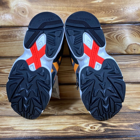 NEW adidas Yung-96 Chasm Black Orange Sneakers - Picture 7 of 9